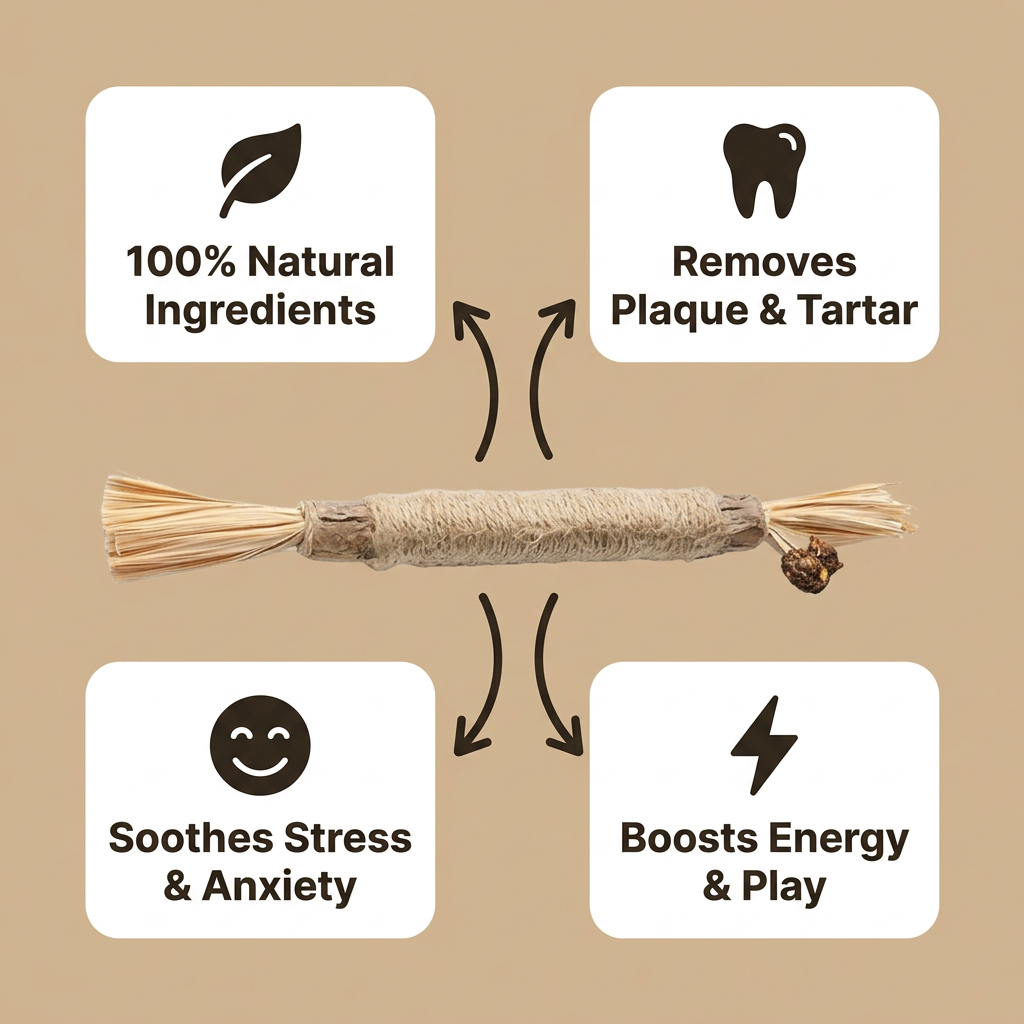 TryPurr Natural Silvervine Dental Sticks